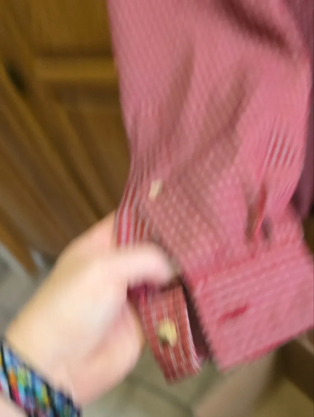 The North Face Men's Red Check Button-Down Shirt